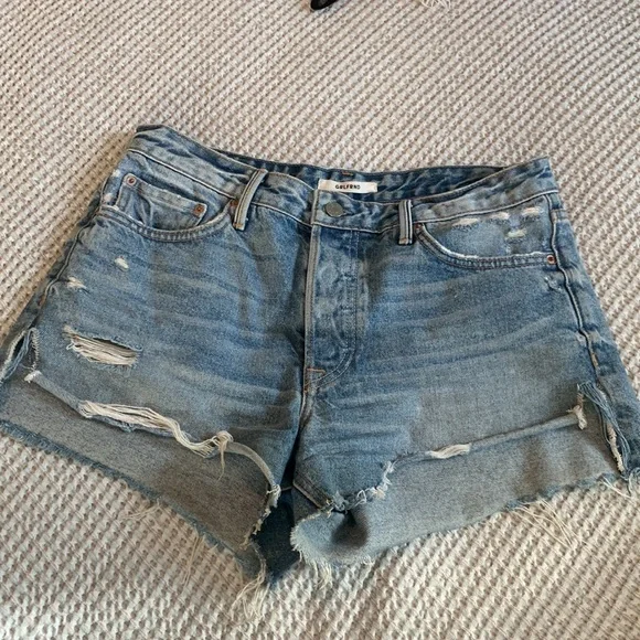 GRLFRND Dovima Distressed Denim Shorts - Picture 4 of 8